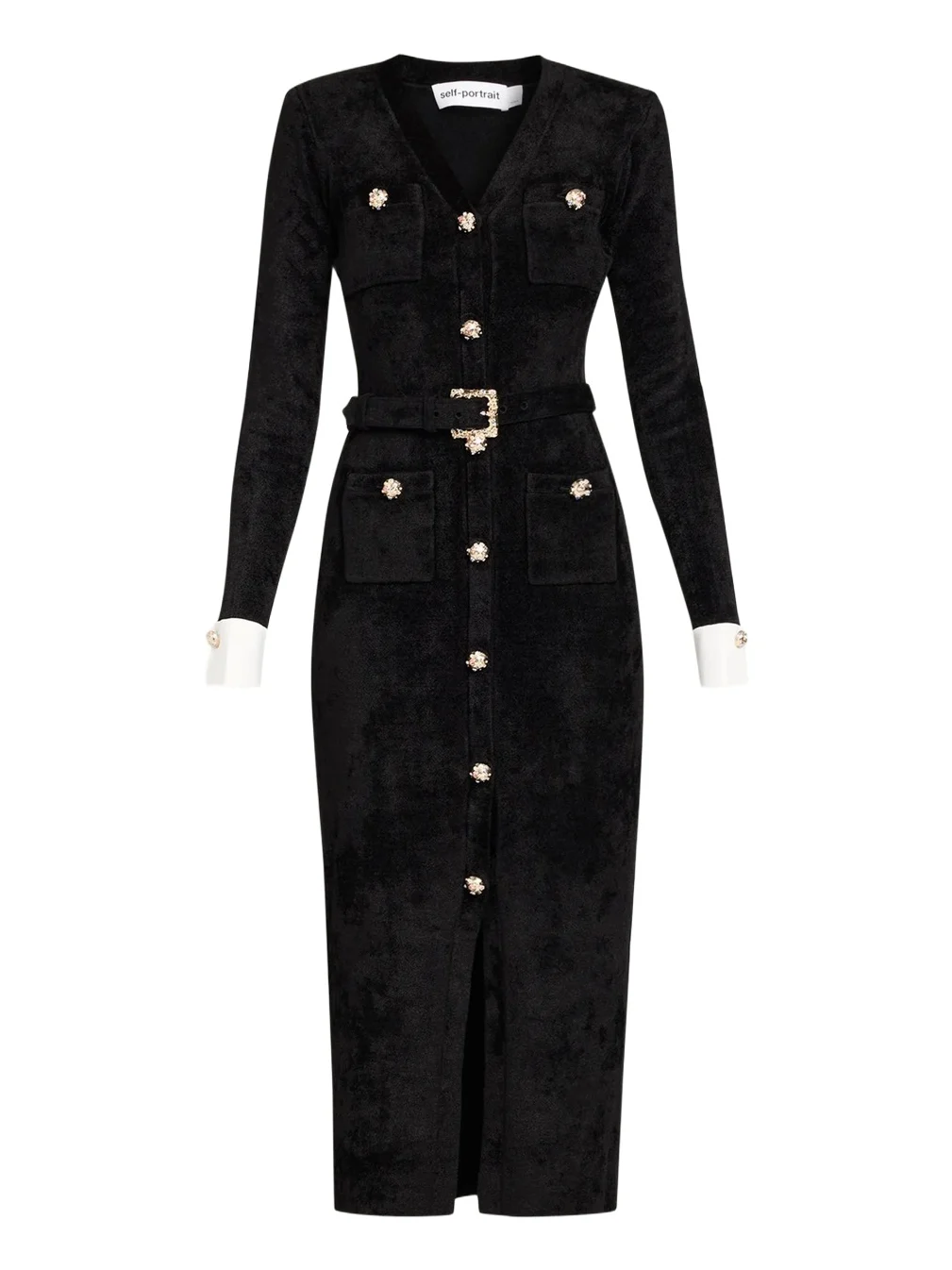 Chenille Knit Midi Dress