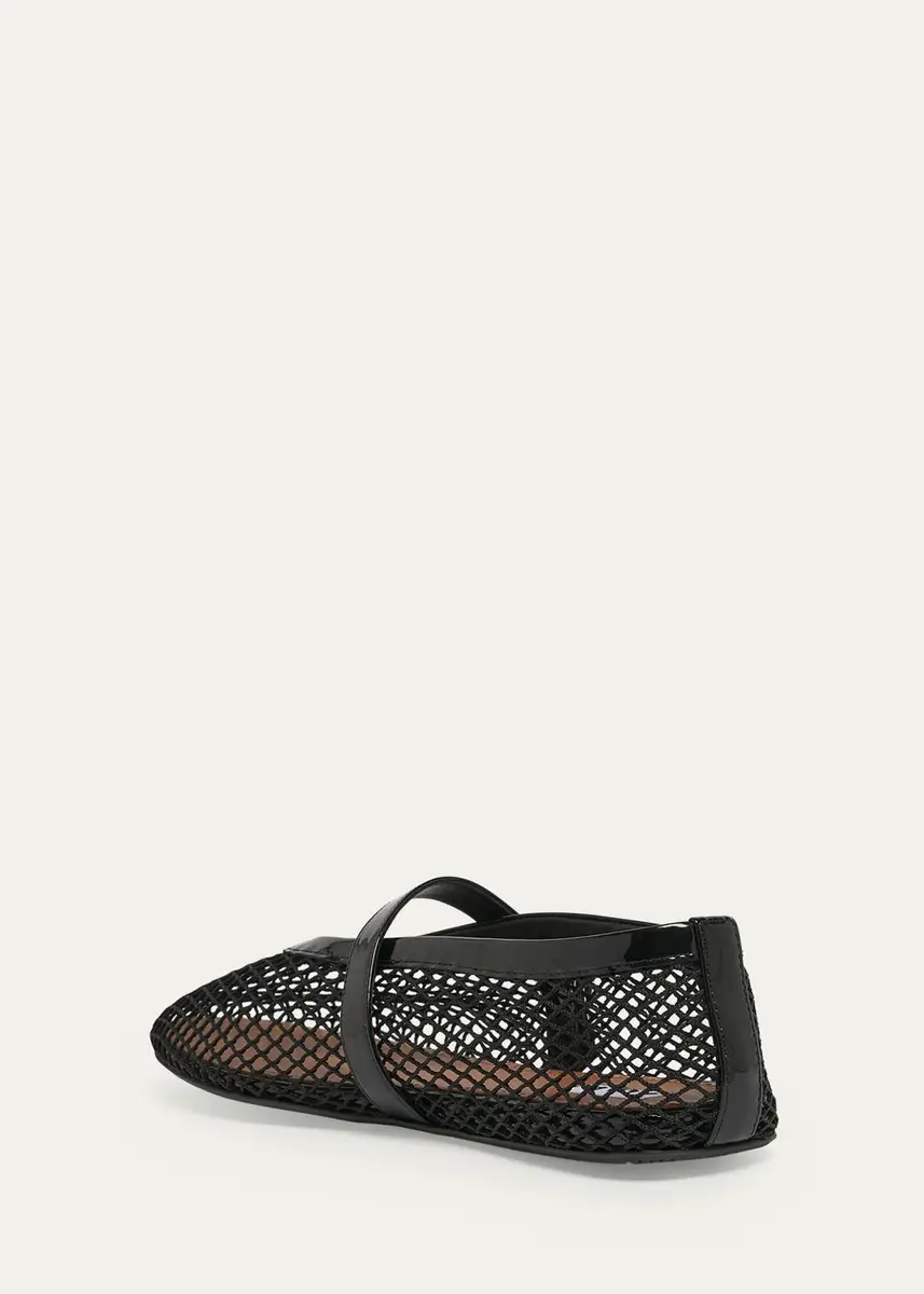 Alaïa Mesh Mary Jane Ballerina Flats | Thumbnail 2