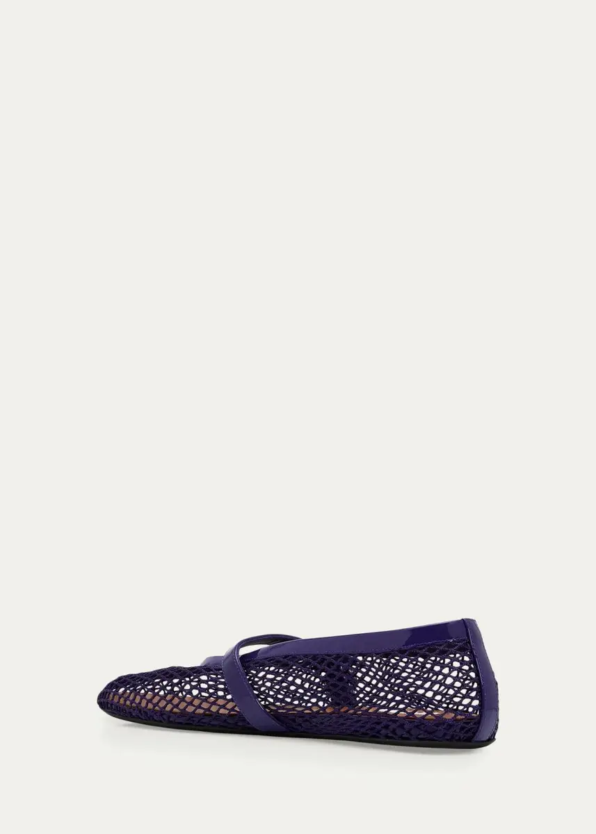 Alaïa Mesh Mary Jane Ballerina Flats | Thumbnail 6