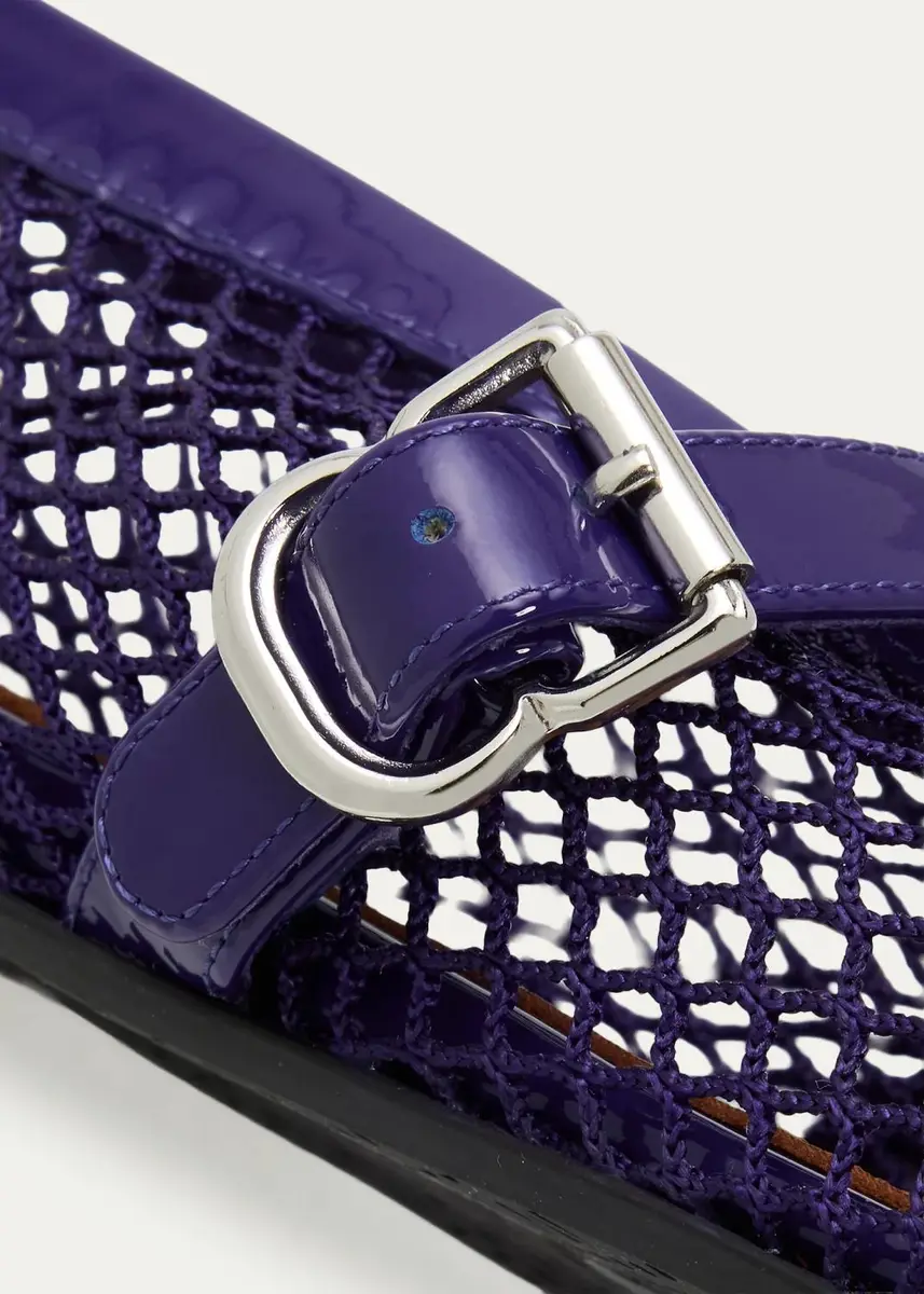 Alaïa Mesh Mary Jane Ballerina Flats | Thumbnail 7