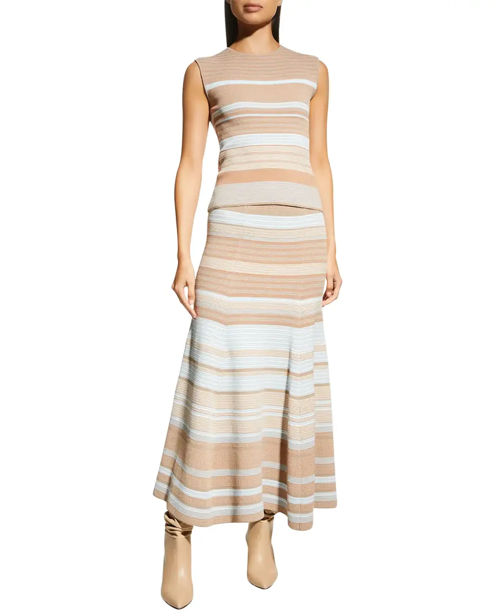Giorgio Armani Stripe Knit Midi Skirt | Thumbnail 4 Giorgio Armani Stripe Knit Midi Skirt | Thumbnail 4