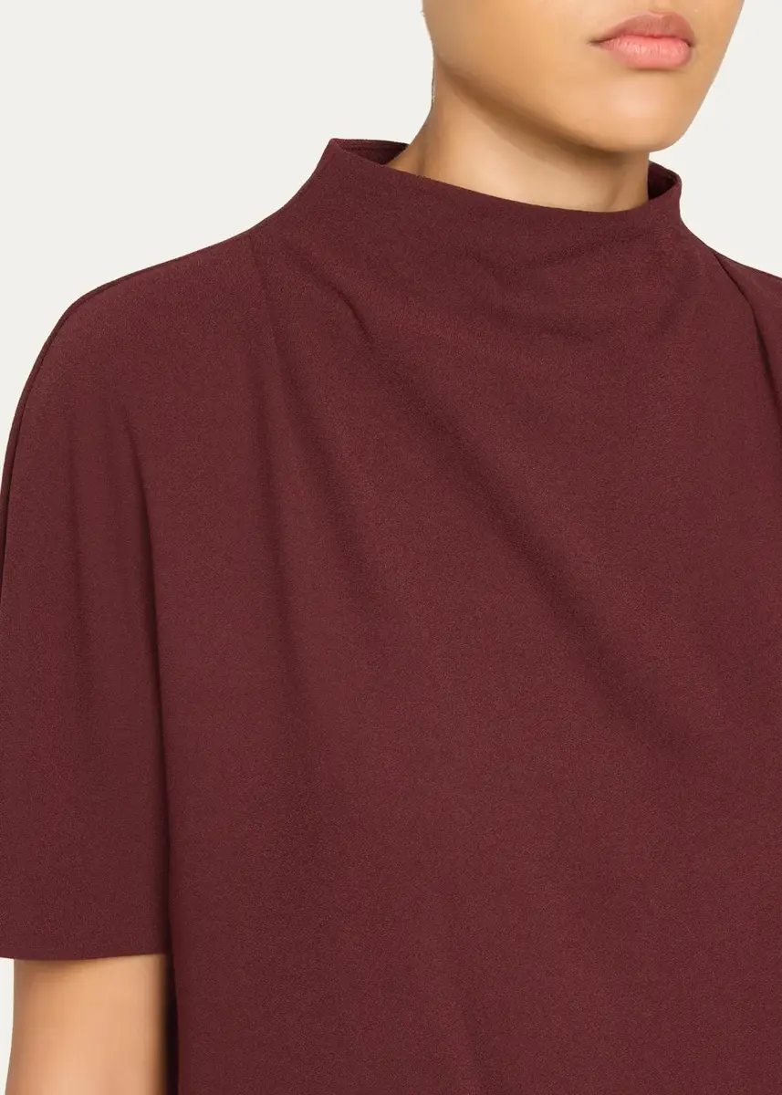 Vince Draped Funnel Neck Top | Thumbnail 5