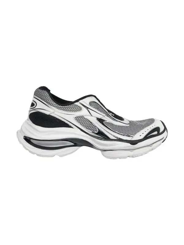 Balenciaga Men's D'Orsay Mesh Mismatched Slip-On Sneakers