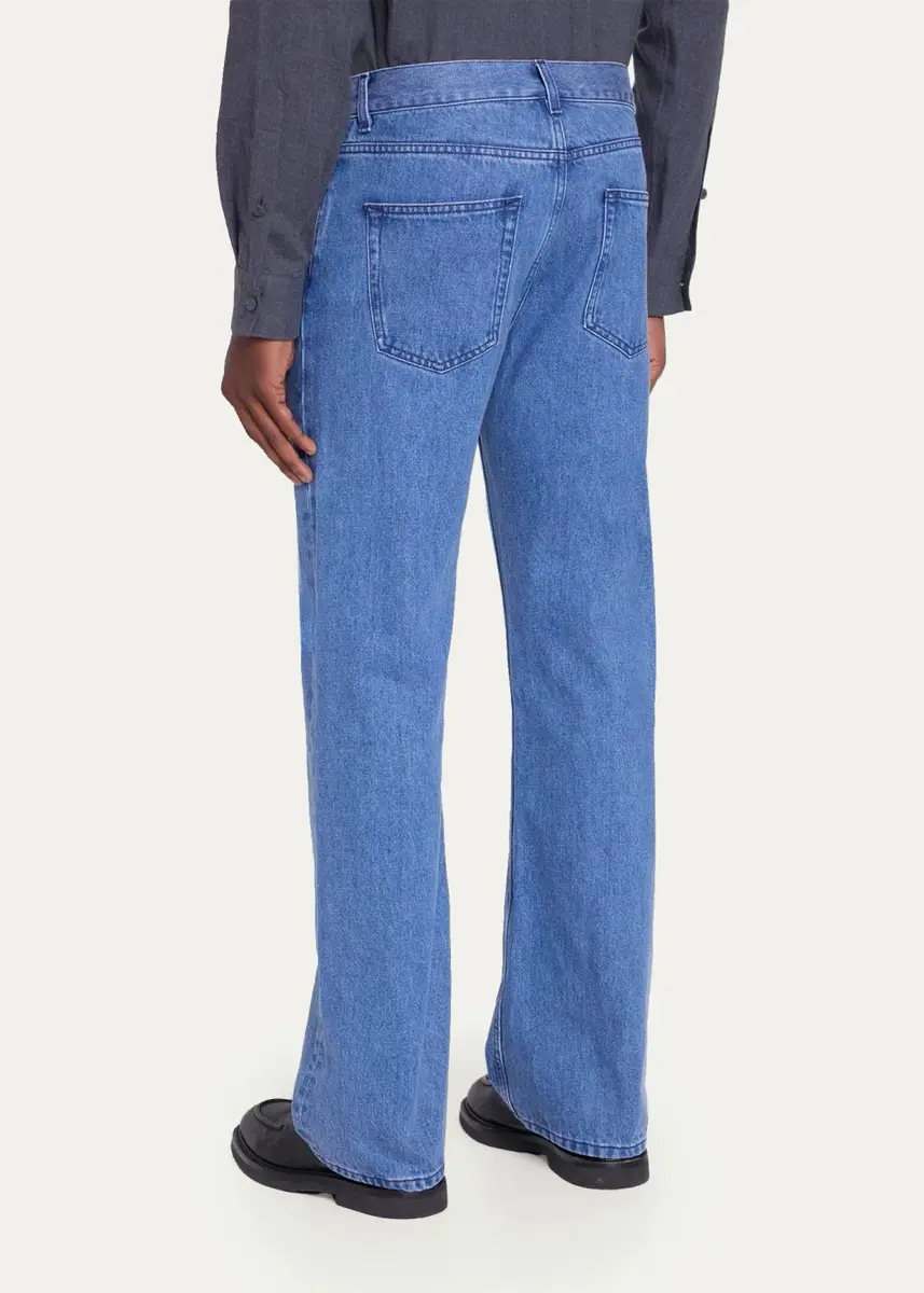 Gabriela Hearst Men's Rey Straight-Leg Five-Pocket Jeans | Thumbnail 3 Gabriela Hearst Men's Rey Straight-Leg Five-Pocket Jeans | Thumbnail 3
