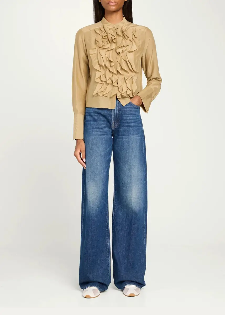 TWP Patti Ruffle Cotton-Silk Blouse | Thumbnail 2 TWP Patti Ruffle Cotton-Silk Blouse | Thumbnail 2