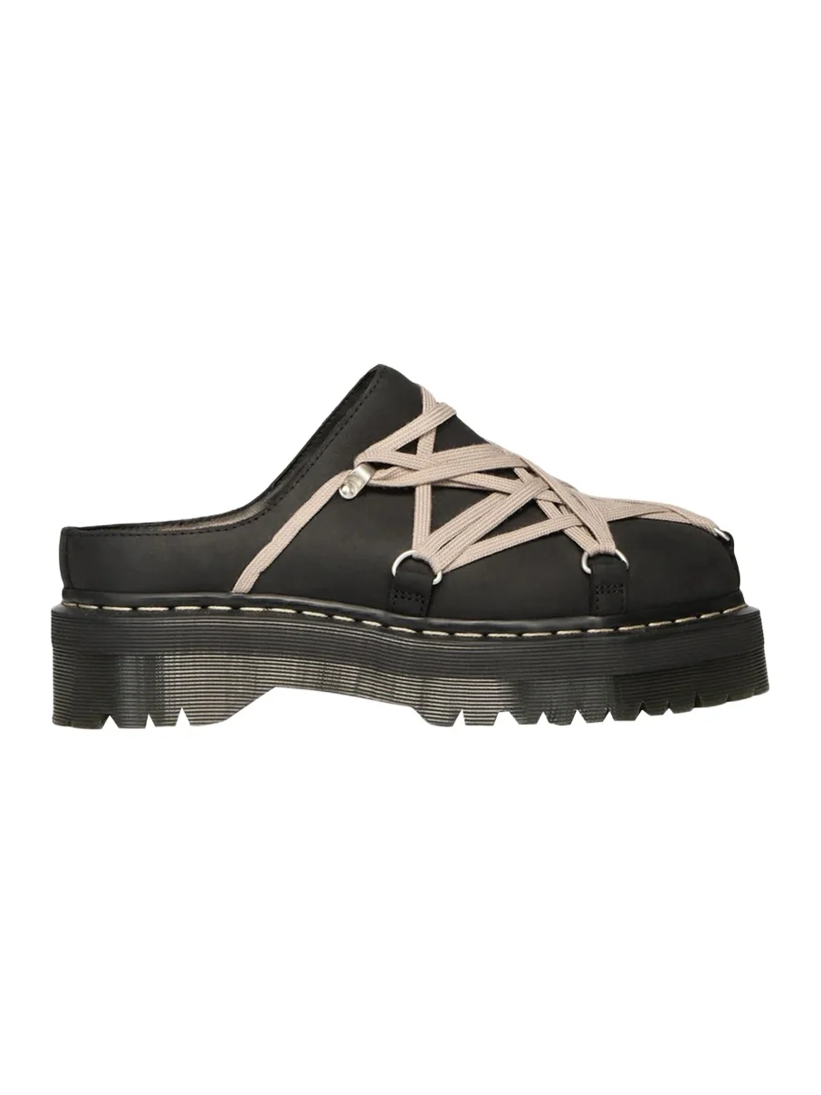 x Dr. Martens Men's FW26 Quad Sole Megalace Nubuck Leather Mules