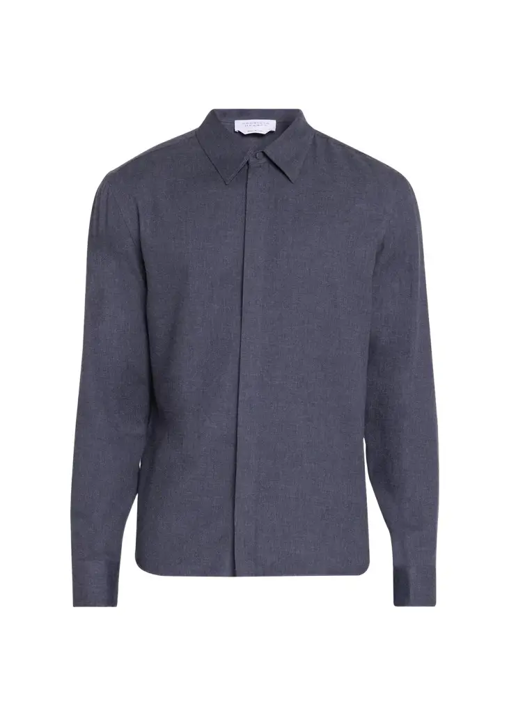 Gabriela Hearst Men's Cotton & Cashmere Shirt