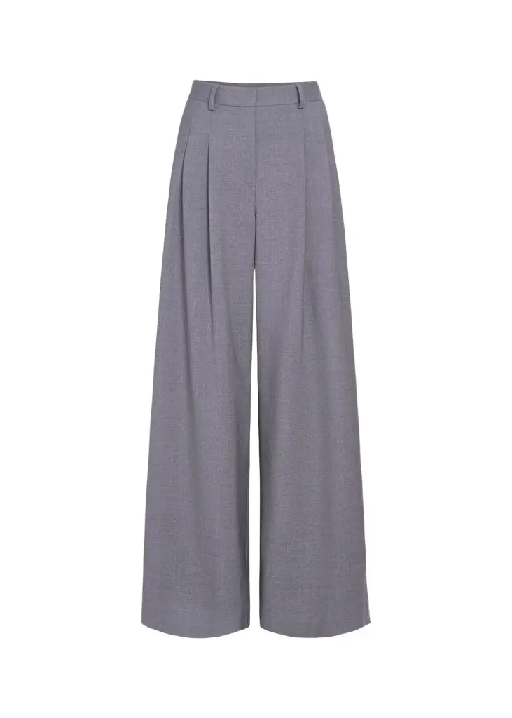Avery Pleated Wide-Leg Trousers