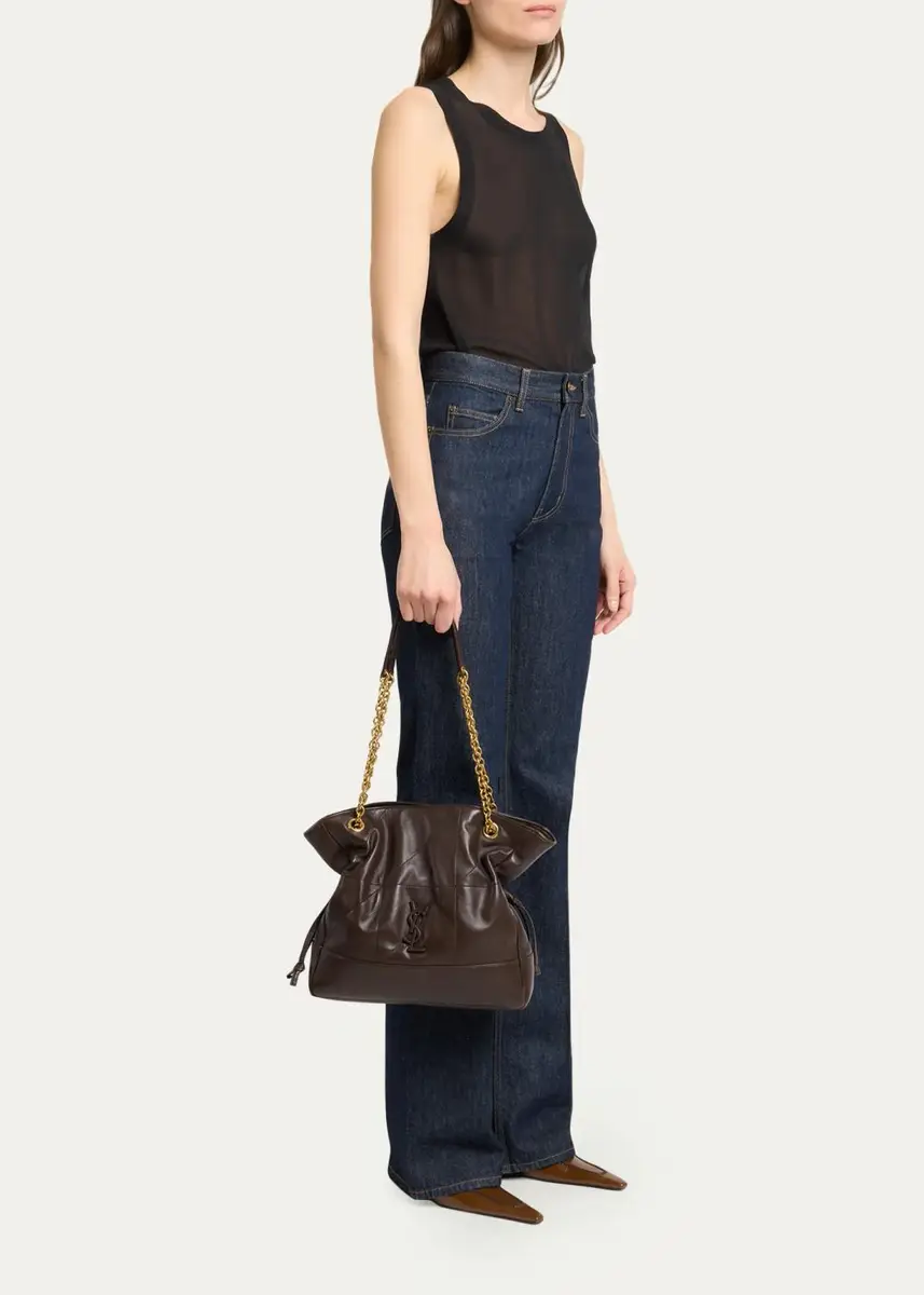 Saint Laurent Jamie Logo Leather Shoulder Bag | Thumbnail 5