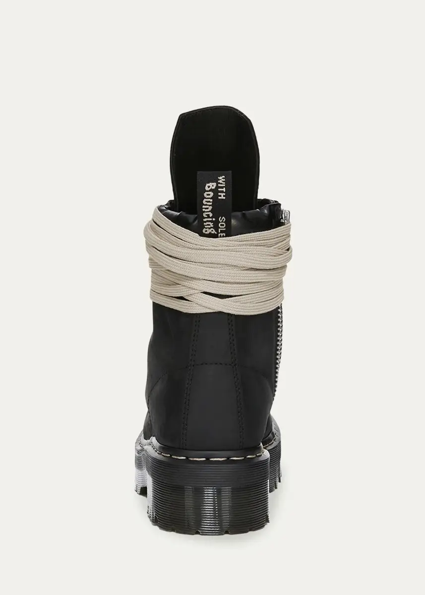 Rick Owens x Dr. Martens Men's FW26 Quad Sole Steel-Toe Nubuck Leather Boots | Thumbnail 2