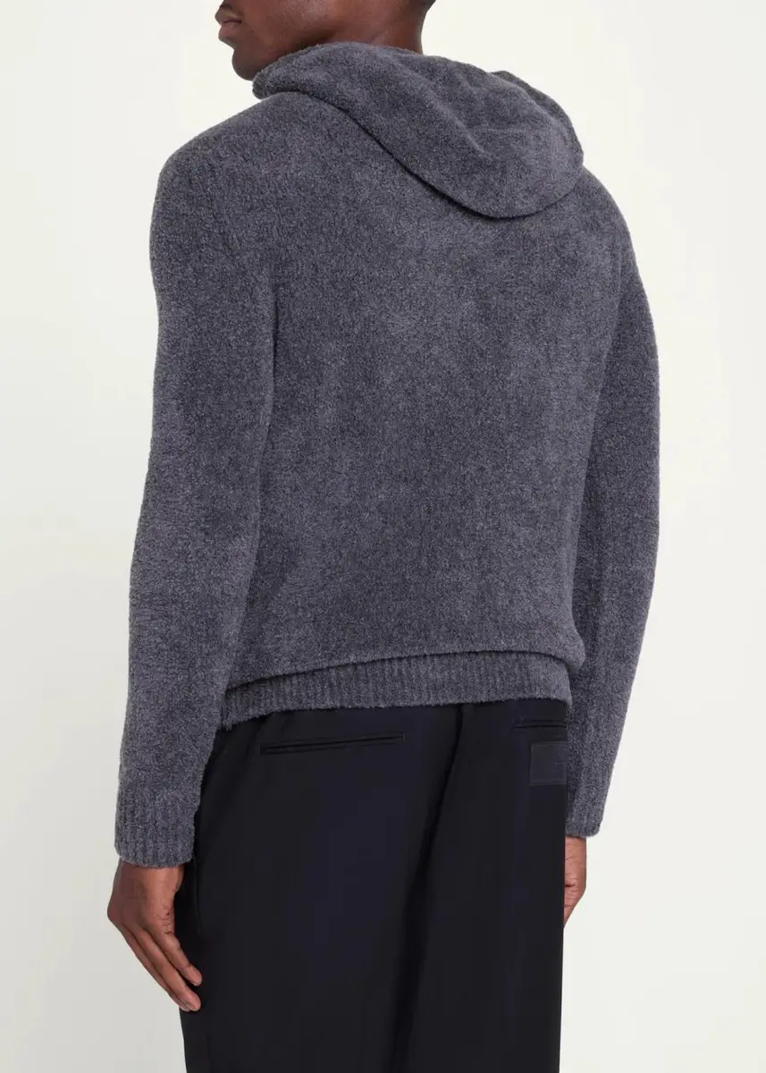 Gabriela Hearst Men's Datum Cashmere and Silk Hoodie | Thumbnail 3 Gabriela Hearst Men's Datum Cashmere and Silk Hoodie | Thumbnail 3