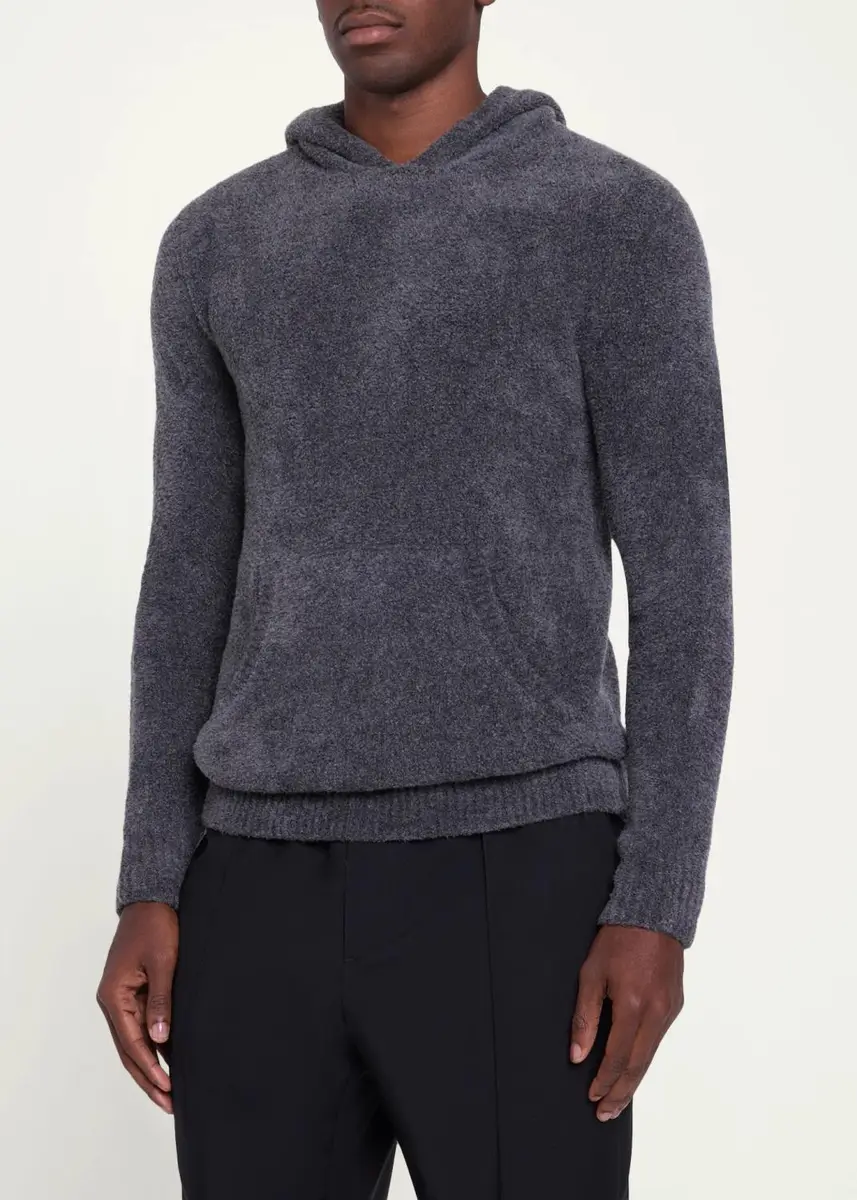 Gabriela Hearst Men's Datum Cashmere and Silk Hoodie | Thumbnail 4 Gabriela Hearst Men's Datum Cashmere and Silk Hoodie | Thumbnail 4