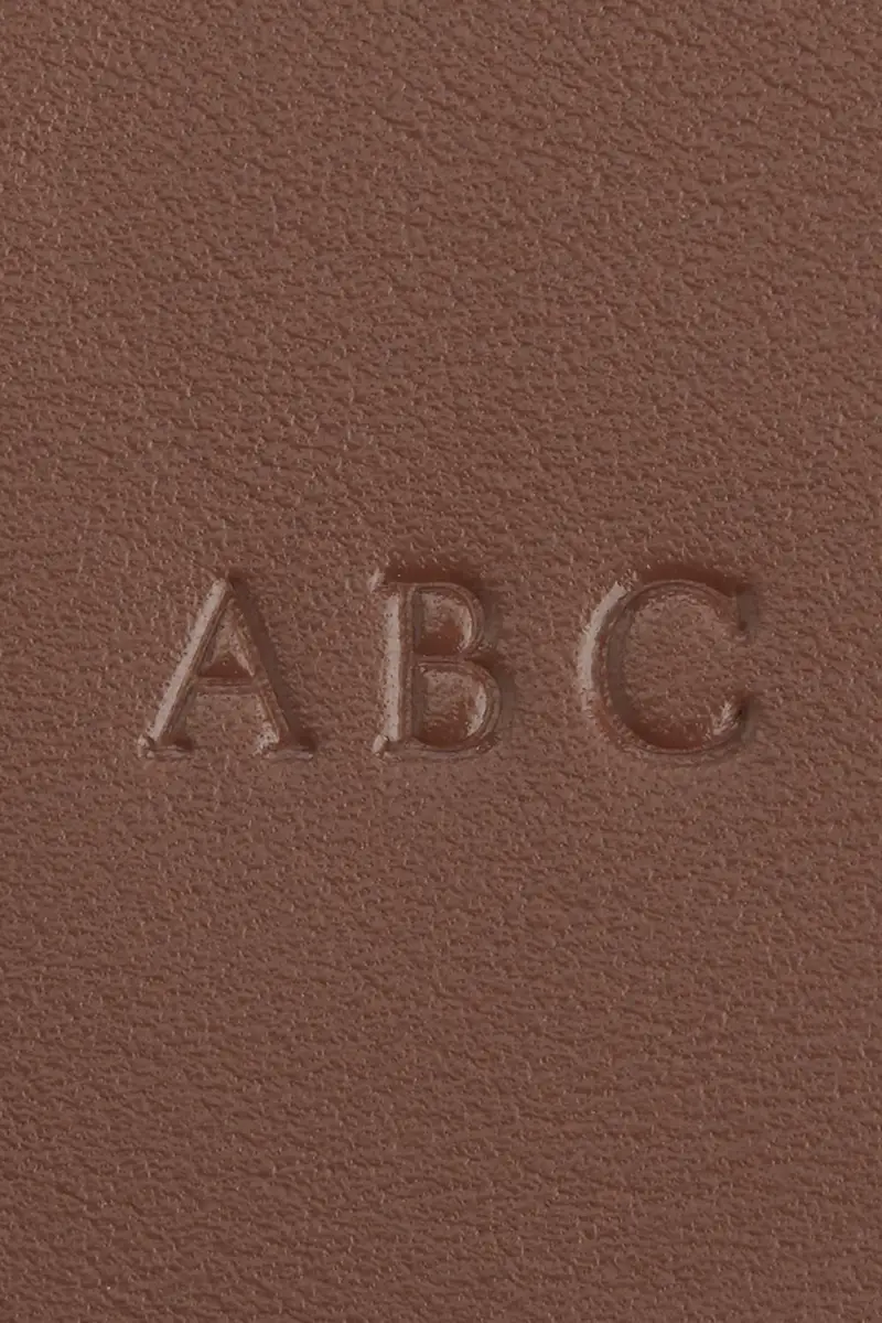 Royce New York Monogrammed Leather Retractable Luggage Tag, Personalized | Thumbnail 4