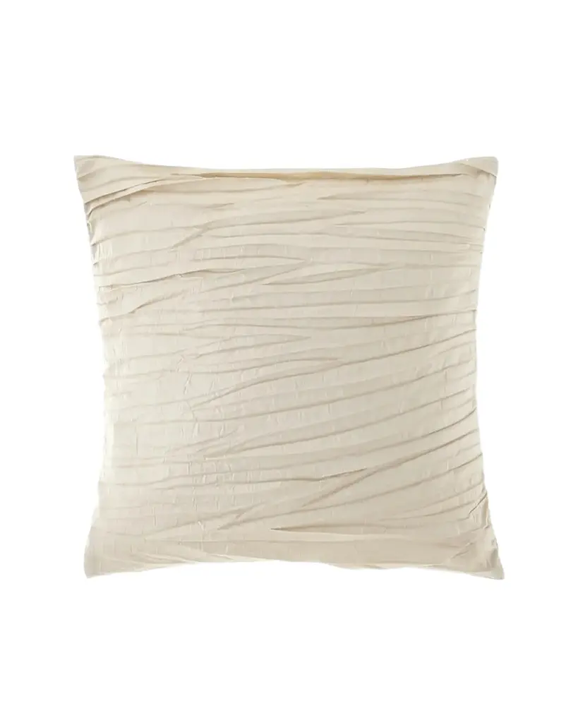 Austin Horn Collection Jubilee Pleated Silk Pillow