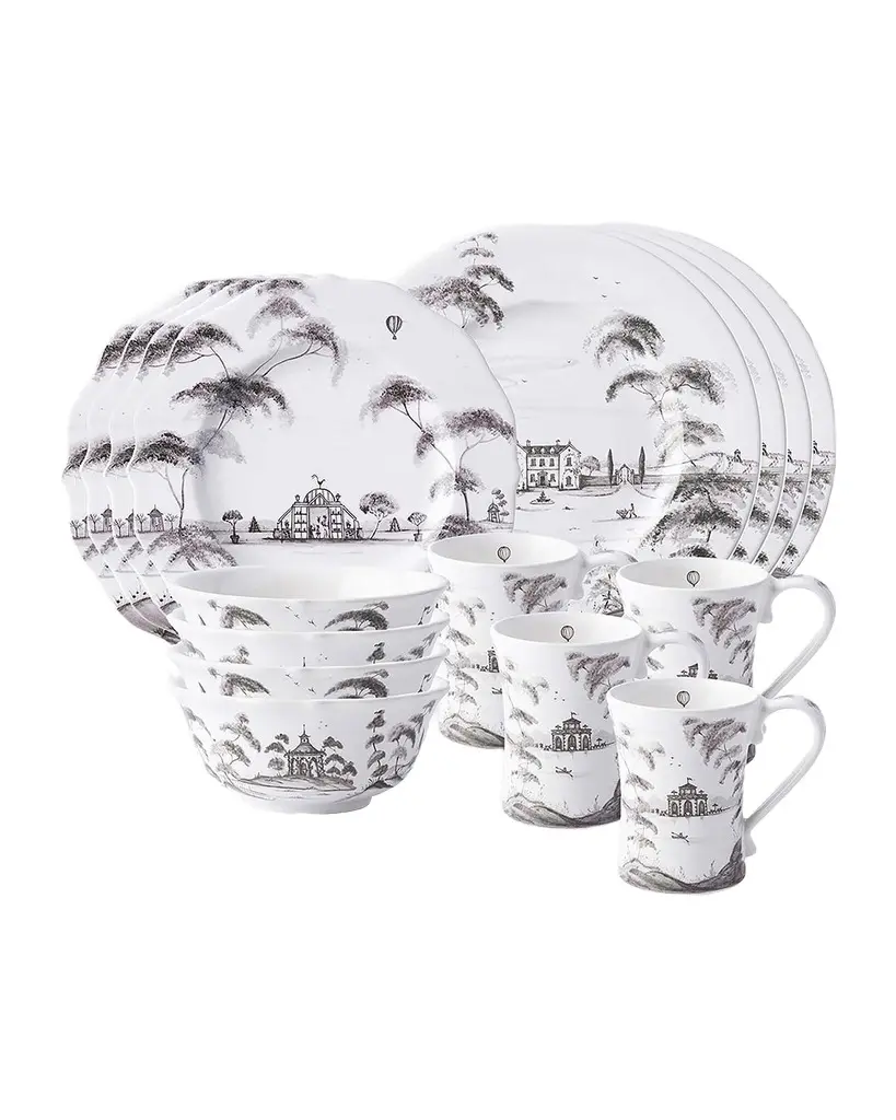 Country Estate 16pc Place Setting - Flint