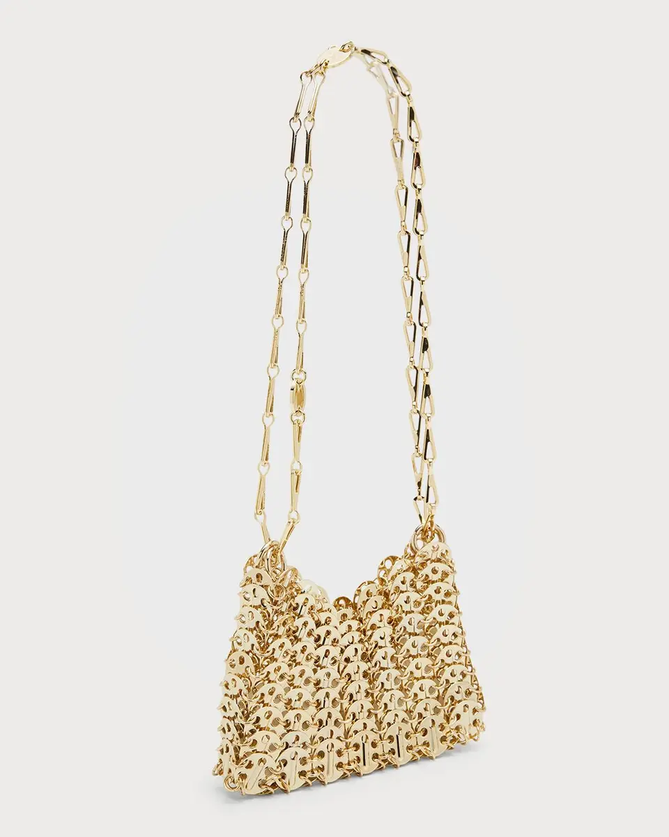 Rabanne Iconic Mini Brass Link Chain Shoulder Bag | Thumbnail 6 Rabanne Iconic Mini Brass Link Chain Shoulder Bag | Thumbnail 6