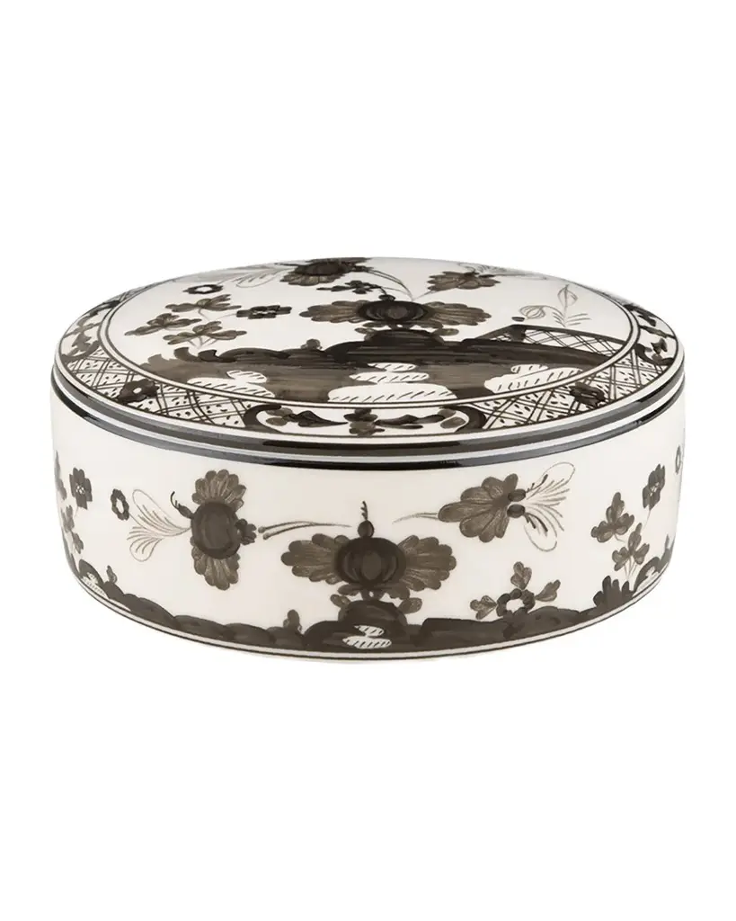 GINORI 1735 Albus Round Covered Box