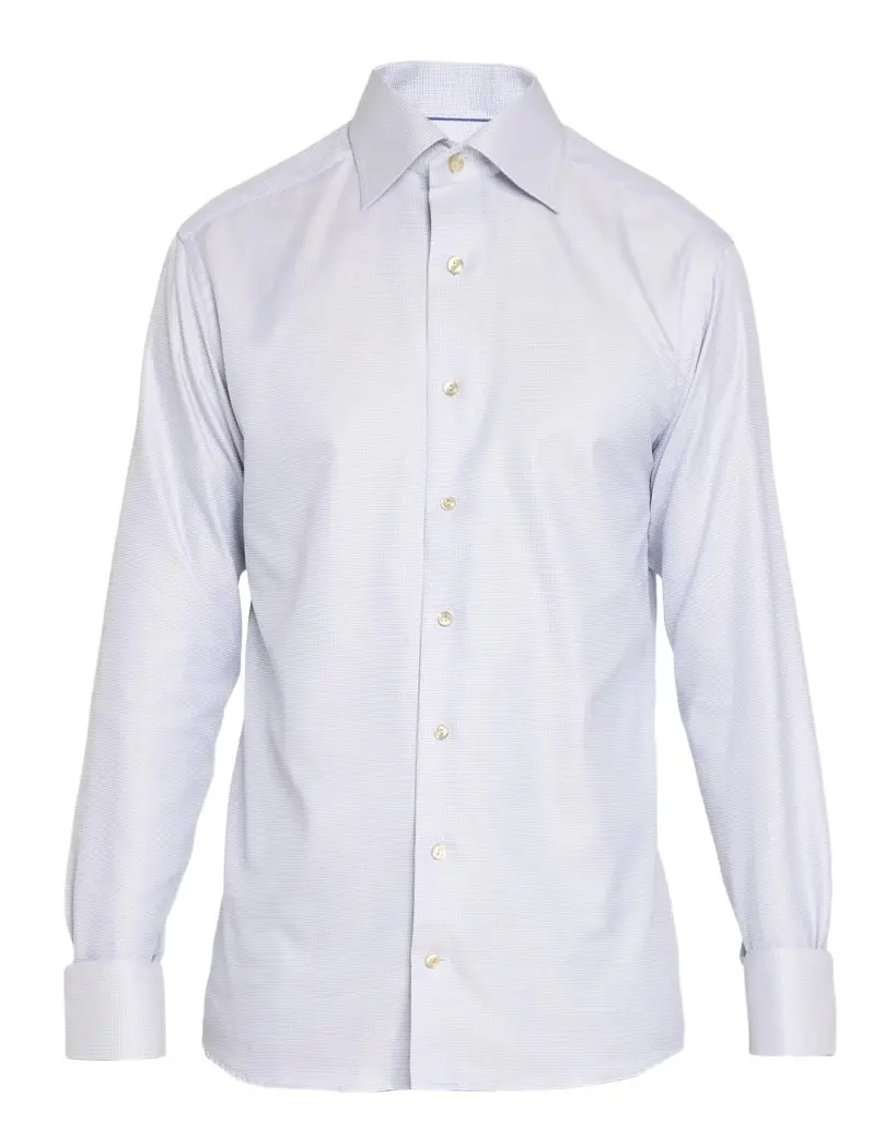Eton Men's Slim Semi-Solid Cotton Dress Shirt