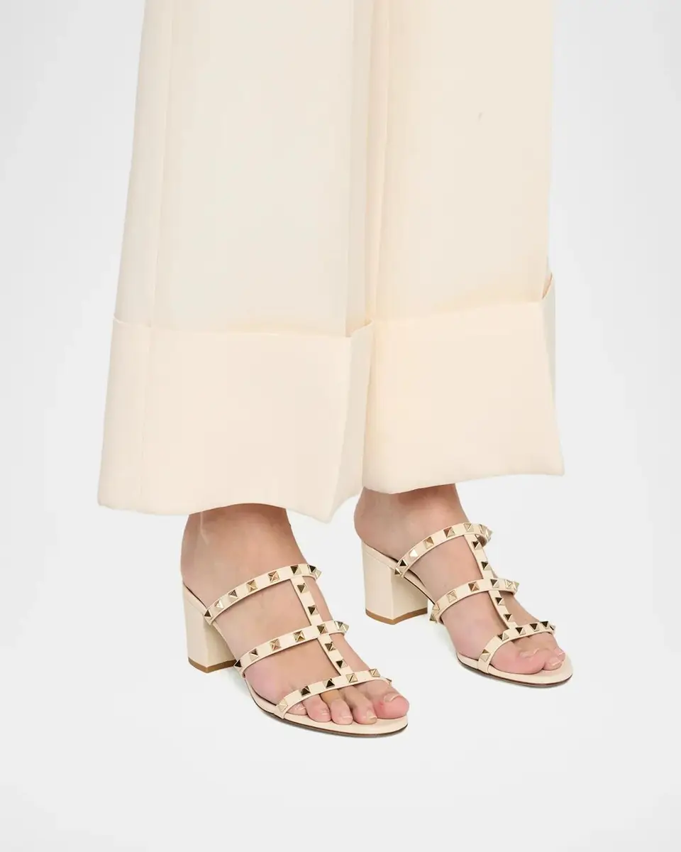 Valentino Garavani Rockstud Caged 60mm Slide Sandals | Thumbnail 2 Valentino Garavani Rockstud Caged 60mm Slide Sandals | Thumbnail 2