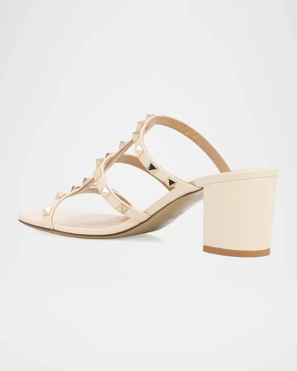 Valentino Garavani Rockstud Caged 60mm Slide Sandals | Thumbnail 4 Valentino Garavani Rockstud Caged 60mm Slide Sandals | Thumbnail 4