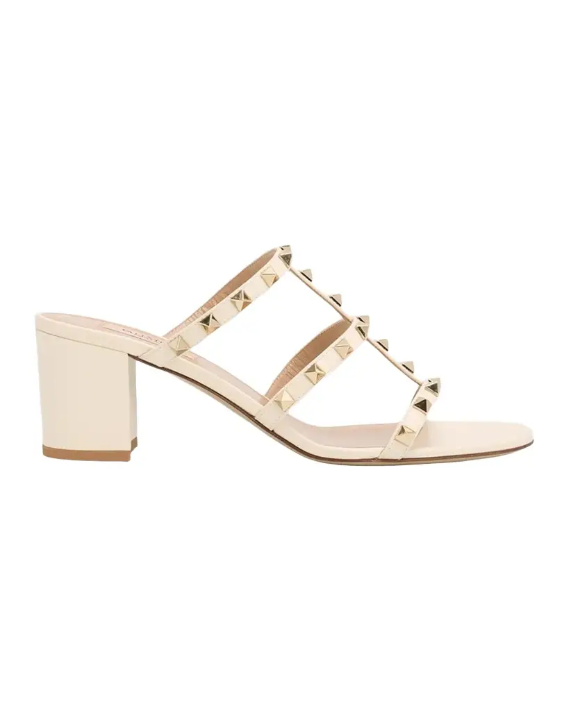 Valentino Garavani Rockstud Caged 60mm Slide Sandals