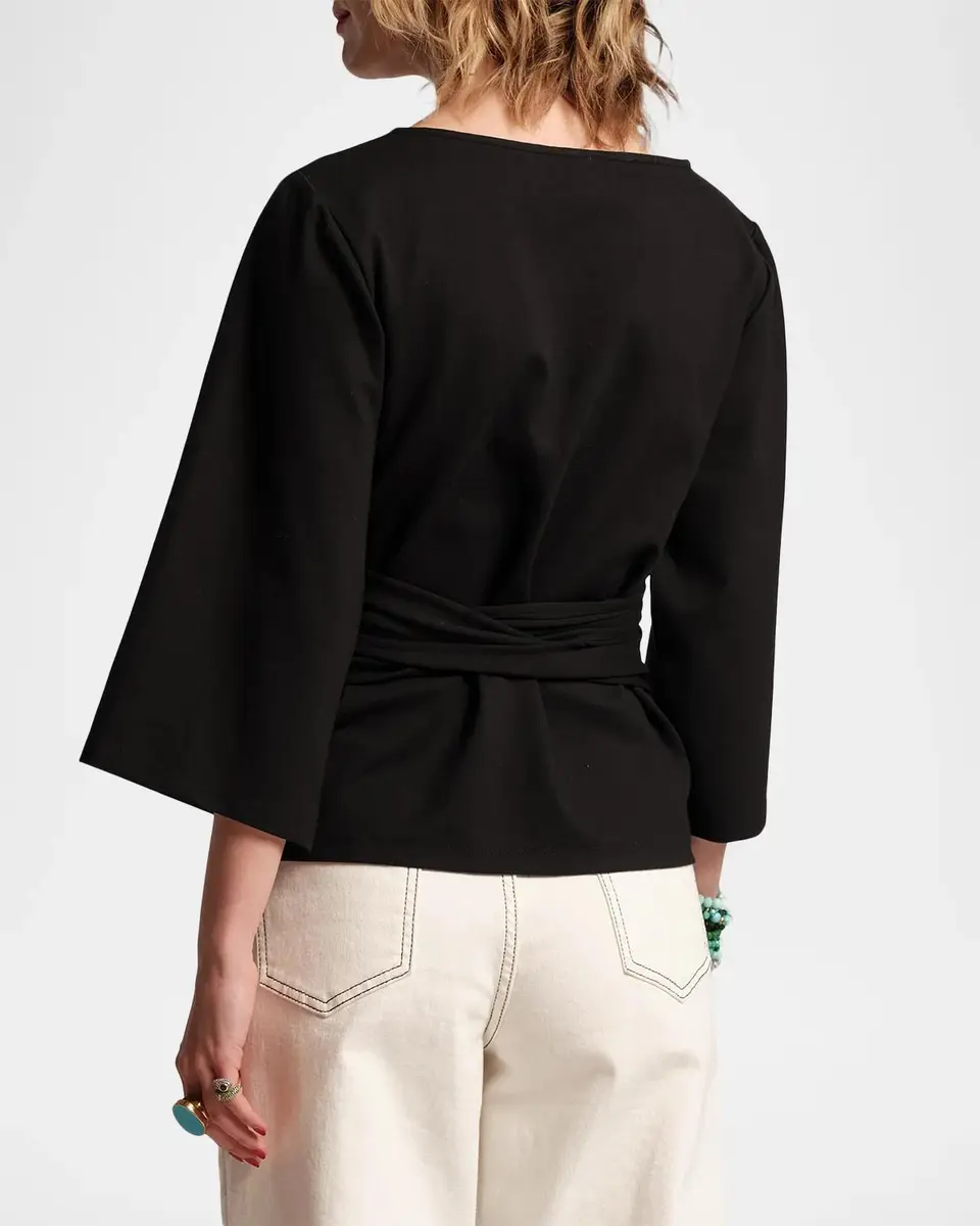 Frances Valentine Whitney Belted Bateau-Neck Top | Thumbnail 3 Frances Valentine Whitney Belted Bateau-Neck Top | Thumbnail 3