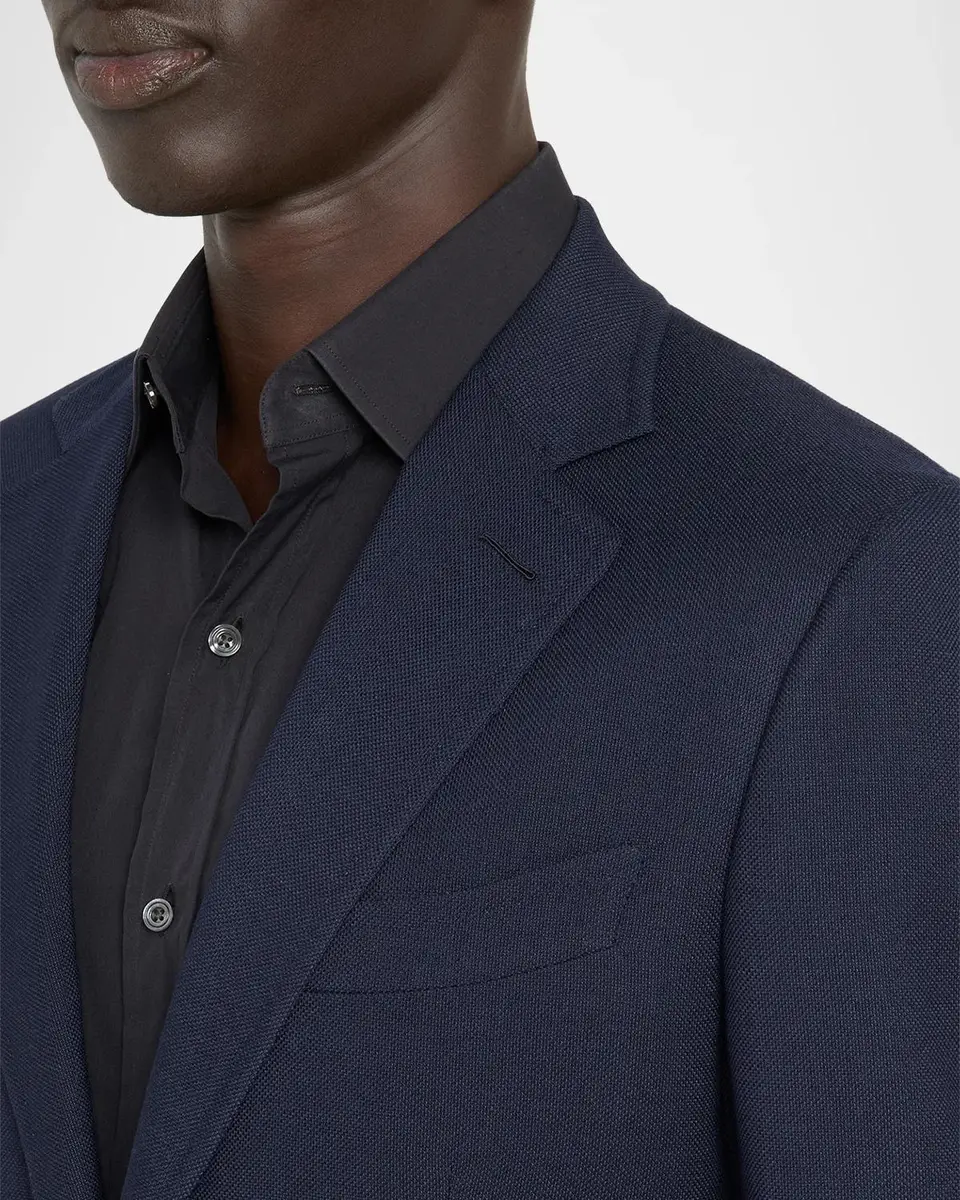 Tom Ford Men's Wool Hopsack Single-Breasted Sport Coat | Thumbnail 6 Tom Ford Men's Wool Hopsack Single-Breasted Sport Coat | Thumbnail 6