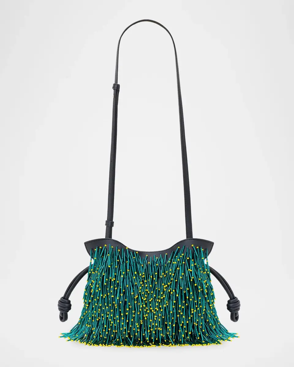 Loewe Flamenco Beaded Leather Clutch Bag | Thumbnail 9