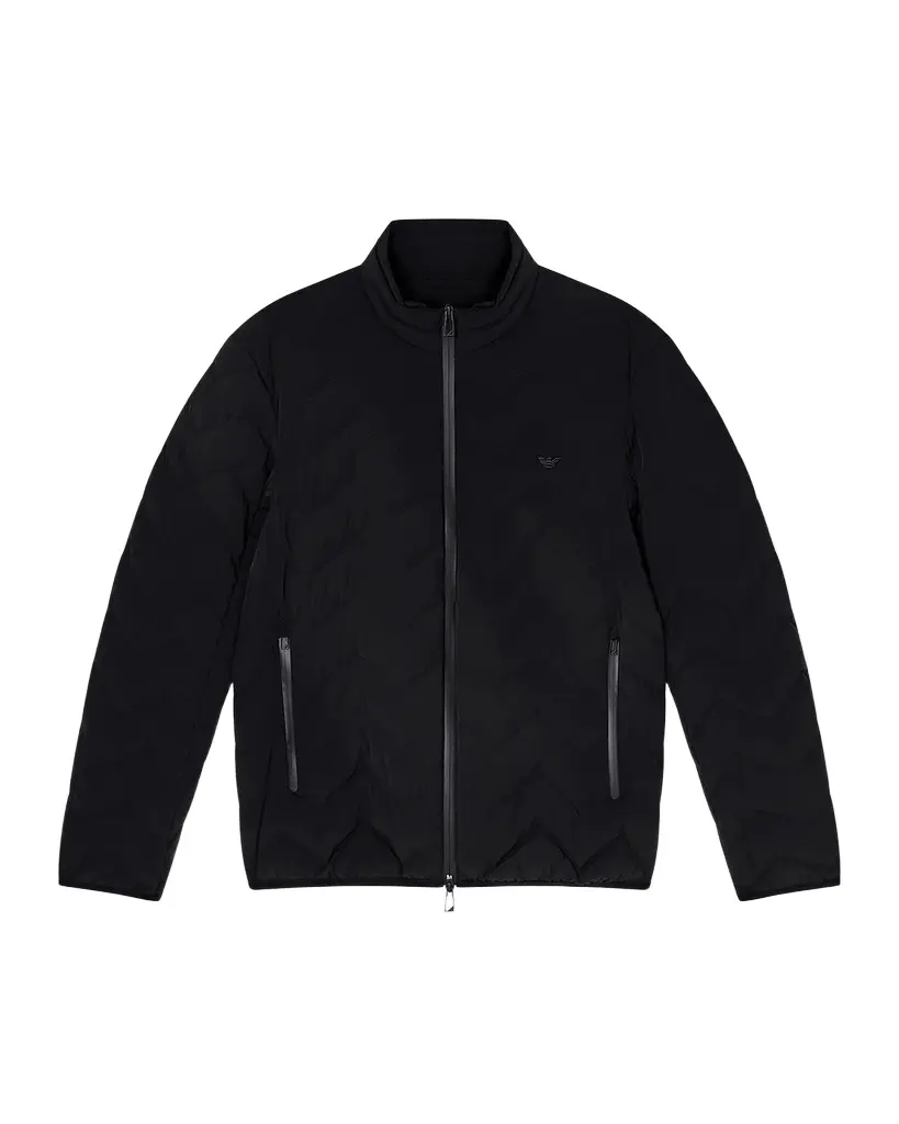 Emporio Armani Men's Down Chevron-Quilted Nylon Jacket