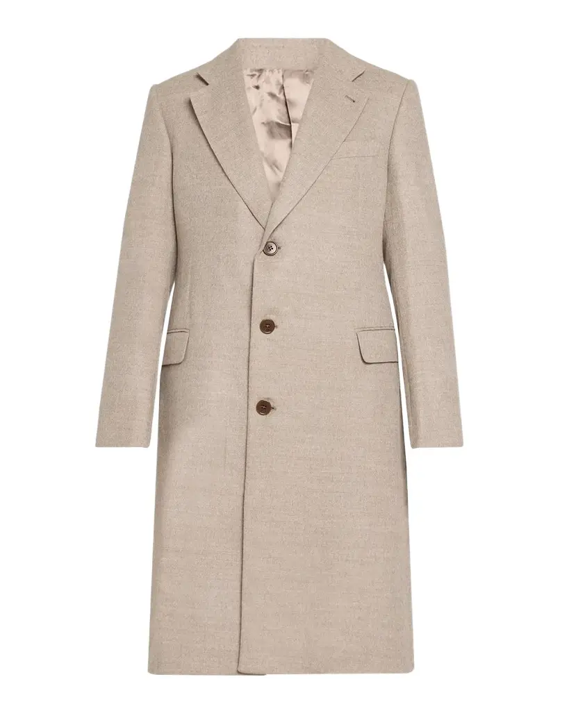 Emporio Armani Men's Wool and Cashmere Overcoat