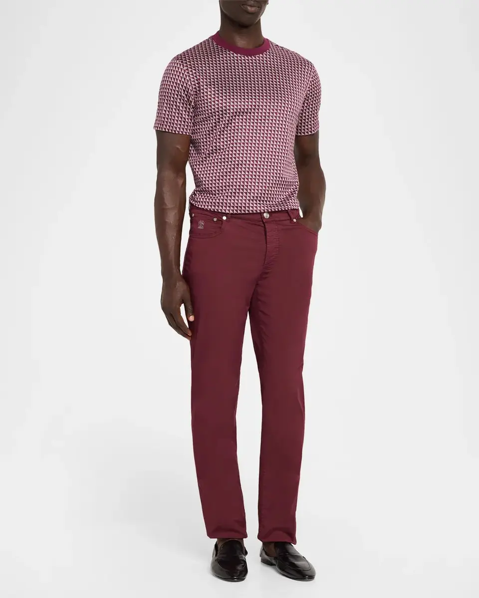 Emporio Armani Men's Contrast Triangle Crewneck T-Shirt | Thumbnail 2 Emporio Armani Men's Contrast Triangle Crewneck T-Shirt | Thumbnail 2