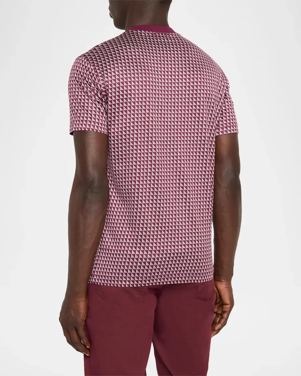 Emporio Armani Men's Contrast Triangle Crewneck T-Shirt | Thumbnail 3 Emporio Armani Men's Contrast Triangle Crewneck T-Shirt | Thumbnail 3
