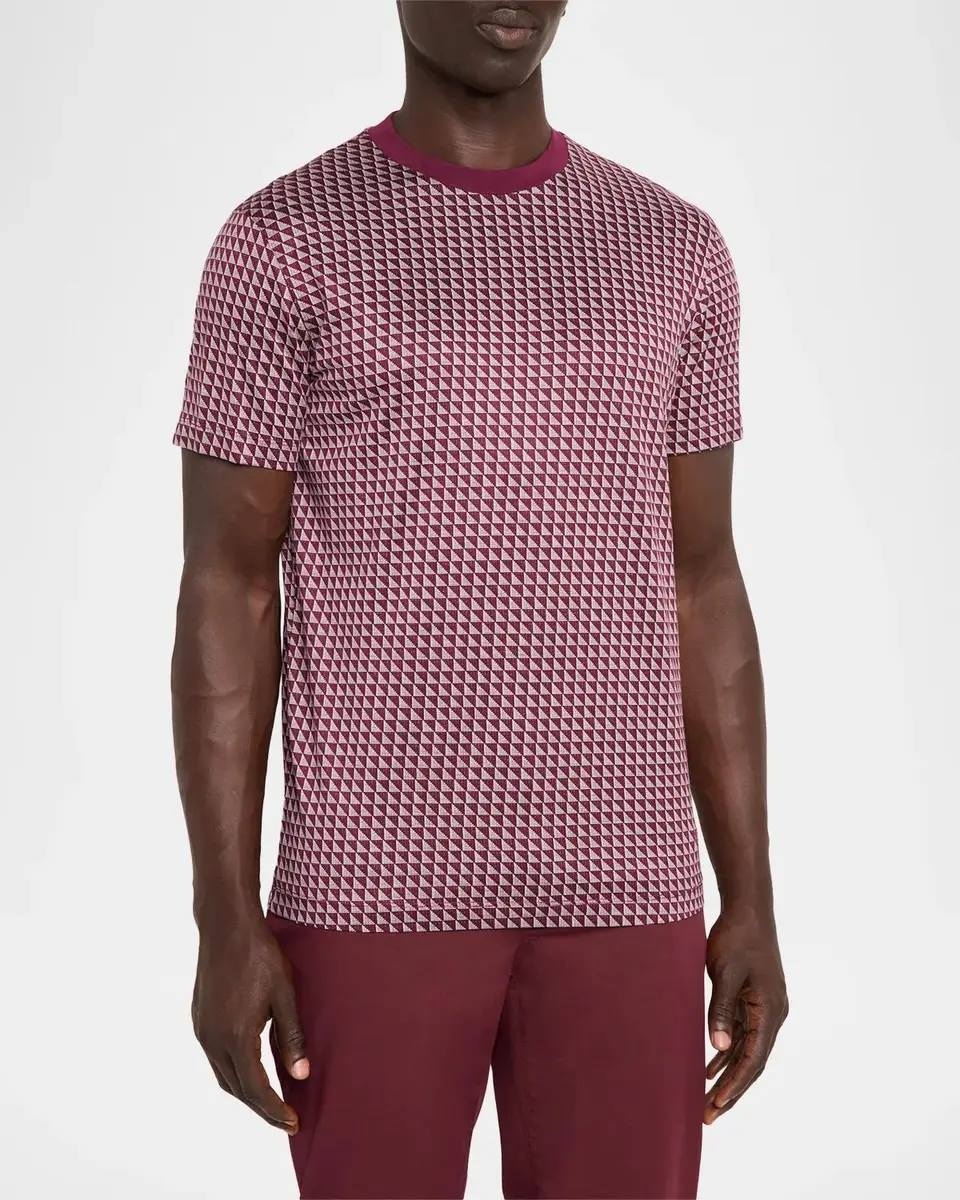 Emporio Armani Men's Contrast Triangle Crewneck T-Shirt | Thumbnail 4 Emporio Armani Men's Contrast Triangle Crewneck T-Shirt | Thumbnail 4