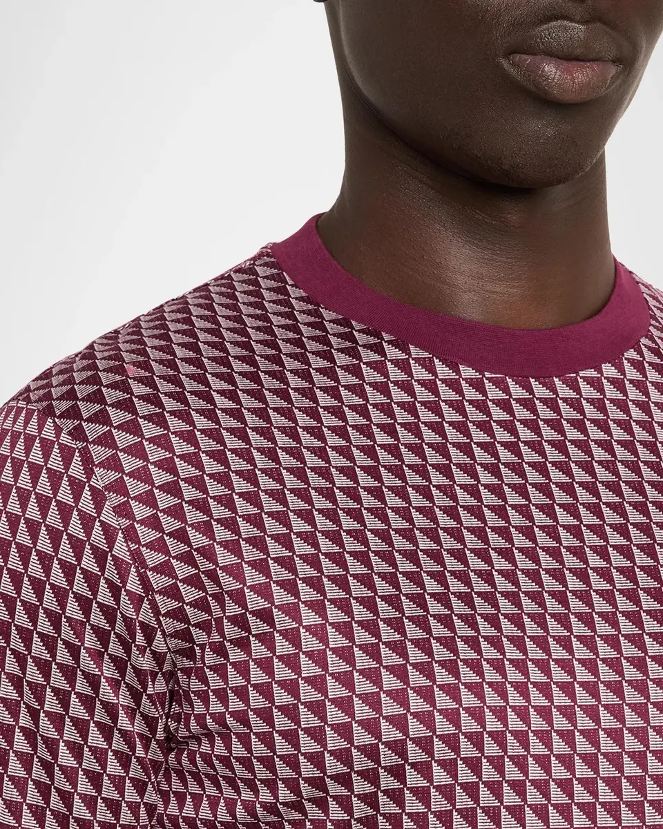 Emporio Armani Men's Contrast Triangle Crewneck T-Shirt | Thumbnail 5 Emporio Armani Men's Contrast Triangle Crewneck T-Shirt | Thumbnail 5