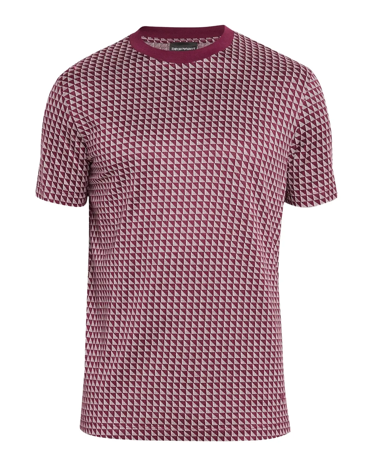 Emporio Armani Men's Contrast Triangle Crewneck T-Shirt