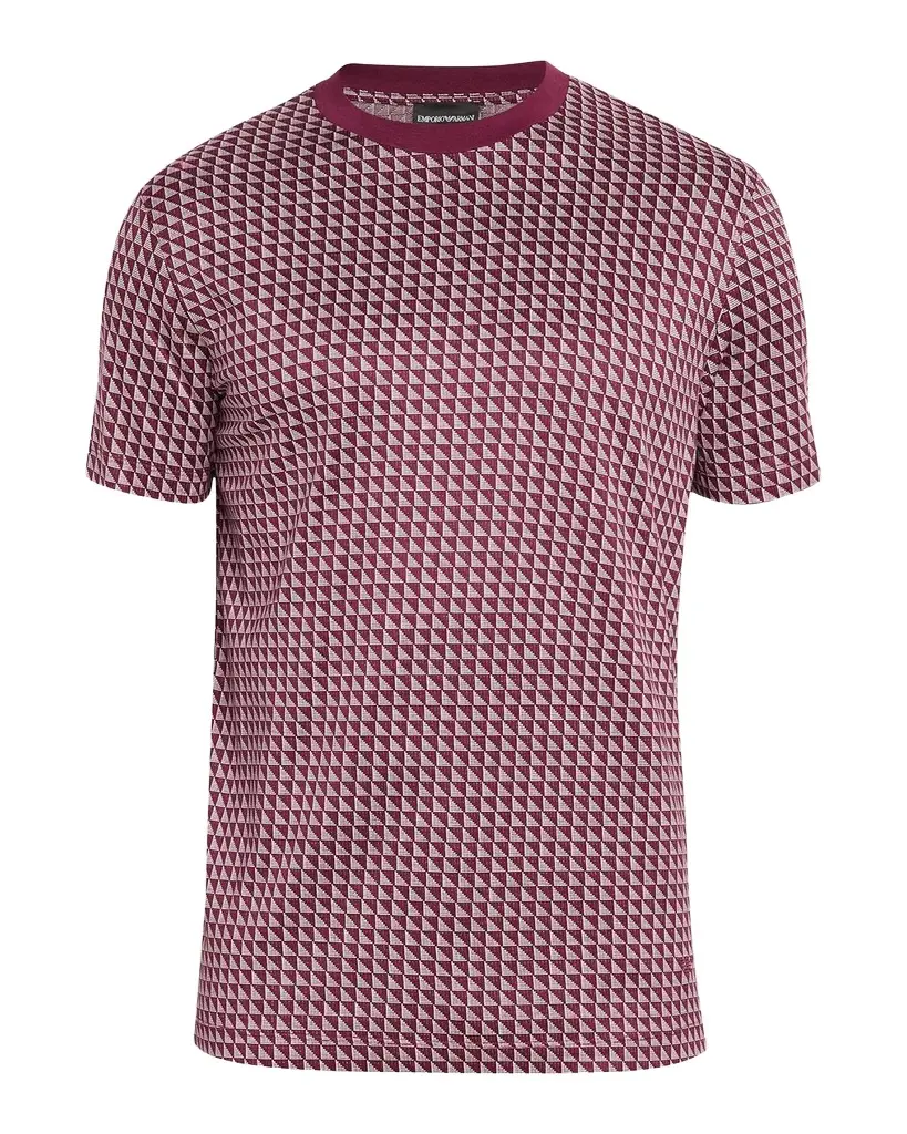 Men's Contrast Triangle Crewneck T-Shirt