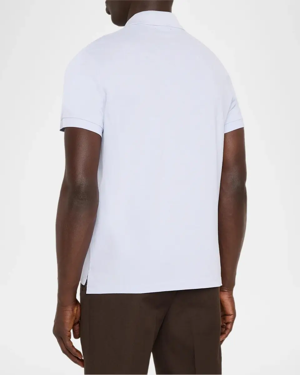 dunhill Men's Cotton and Mulberry Silk Polo Shirt | Thumbnail 3 dunhill Men's Cotton and Mulberry Silk Polo Shirt | Thumbnail 3