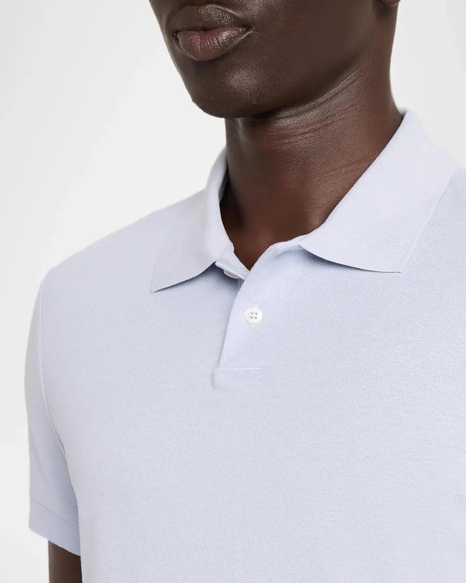 dunhill Men's Cotton and Mulberry Silk Polo Shirt | Thumbnail 5 dunhill Men's Cotton and Mulberry Silk Polo Shirt | Thumbnail 5