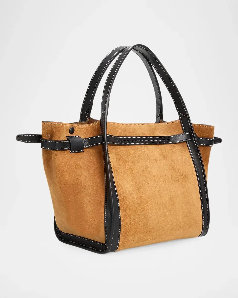 Tod's T Timeless Suede Shopping Tote Bag | Thumbnail 3 Tod's T Timeless Suede Shopping Tote Bag | Thumbnail 3