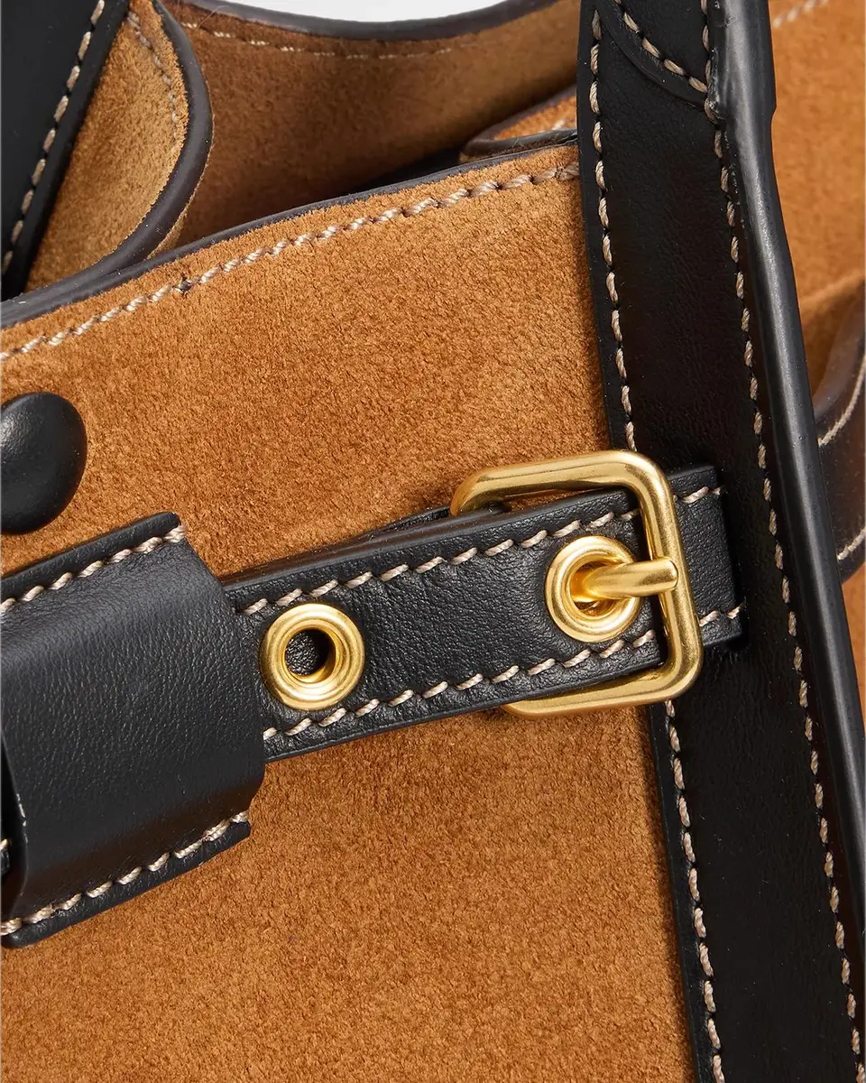 Tod's T Timeless Suede Shopping Tote Bag | Thumbnail 6 Tod's T Timeless Suede Shopping Tote Bag | Thumbnail 6