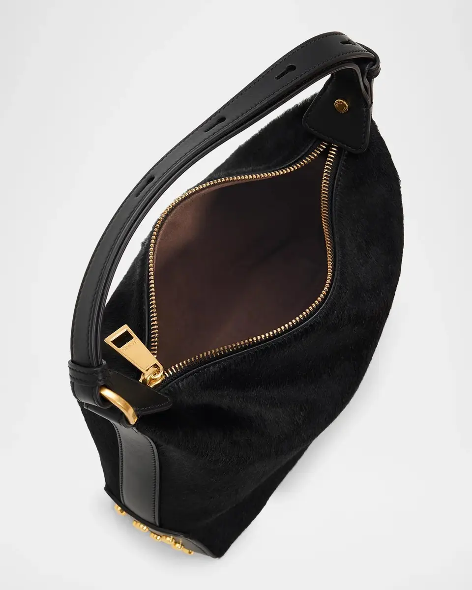 Tod's Mini Studded Calf Hair Top-Handle Bag | Thumbnail 4 Tod's Mini Studded Calf Hair Top-Handle Bag | Thumbnail 4
