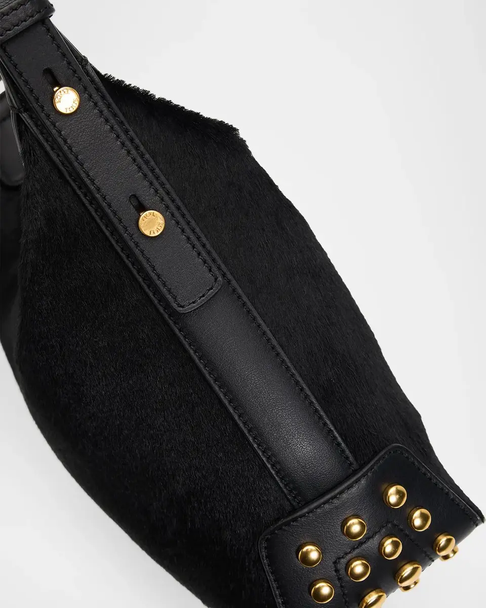 Tod's Mini Studded Calf Hair Top-Handle Bag | Thumbnail 6 Tod's Mini Studded Calf Hair Top-Handle Bag | Thumbnail 6
