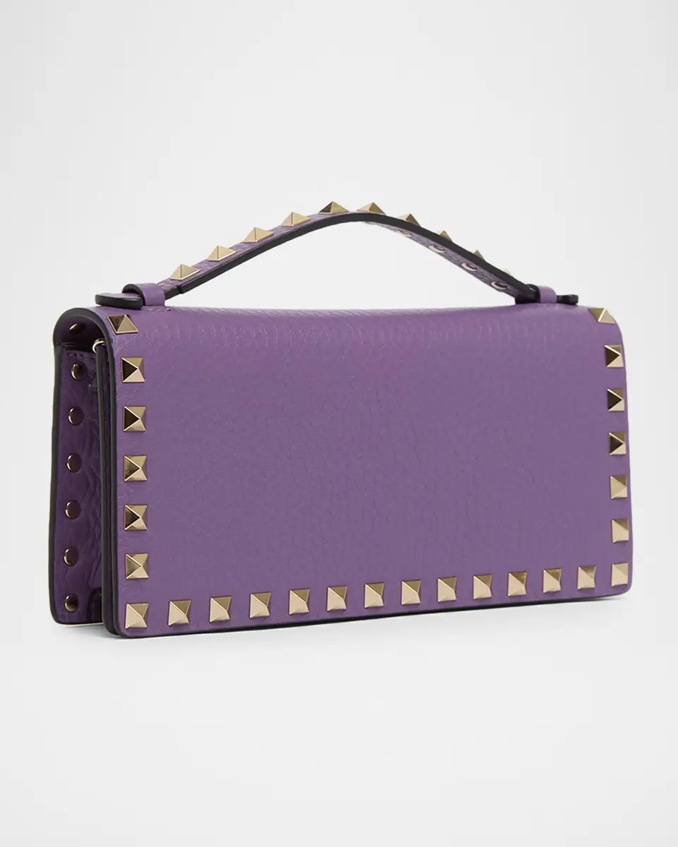 Valentino Garavani Rockstud Grain Leather Wallet on Chain | Thumbnail 3 Valentino Garavani Rockstud Grain Leather Wallet on Chain | Thumbnail 3