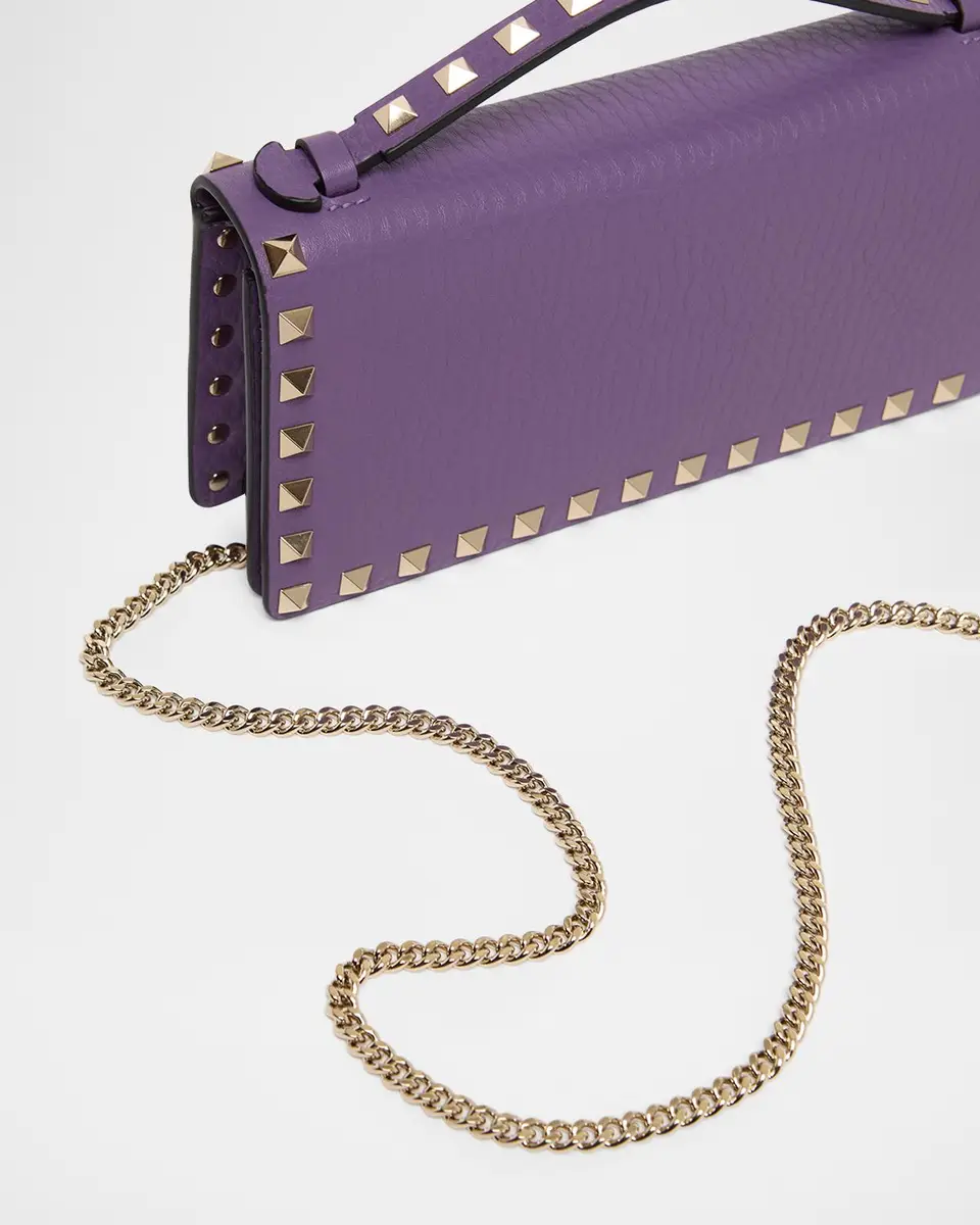 Valentino Garavani Rockstud Grain Leather Wallet on Chain | Thumbnail 6 Valentino Garavani Rockstud Grain Leather Wallet on Chain | Thumbnail 6