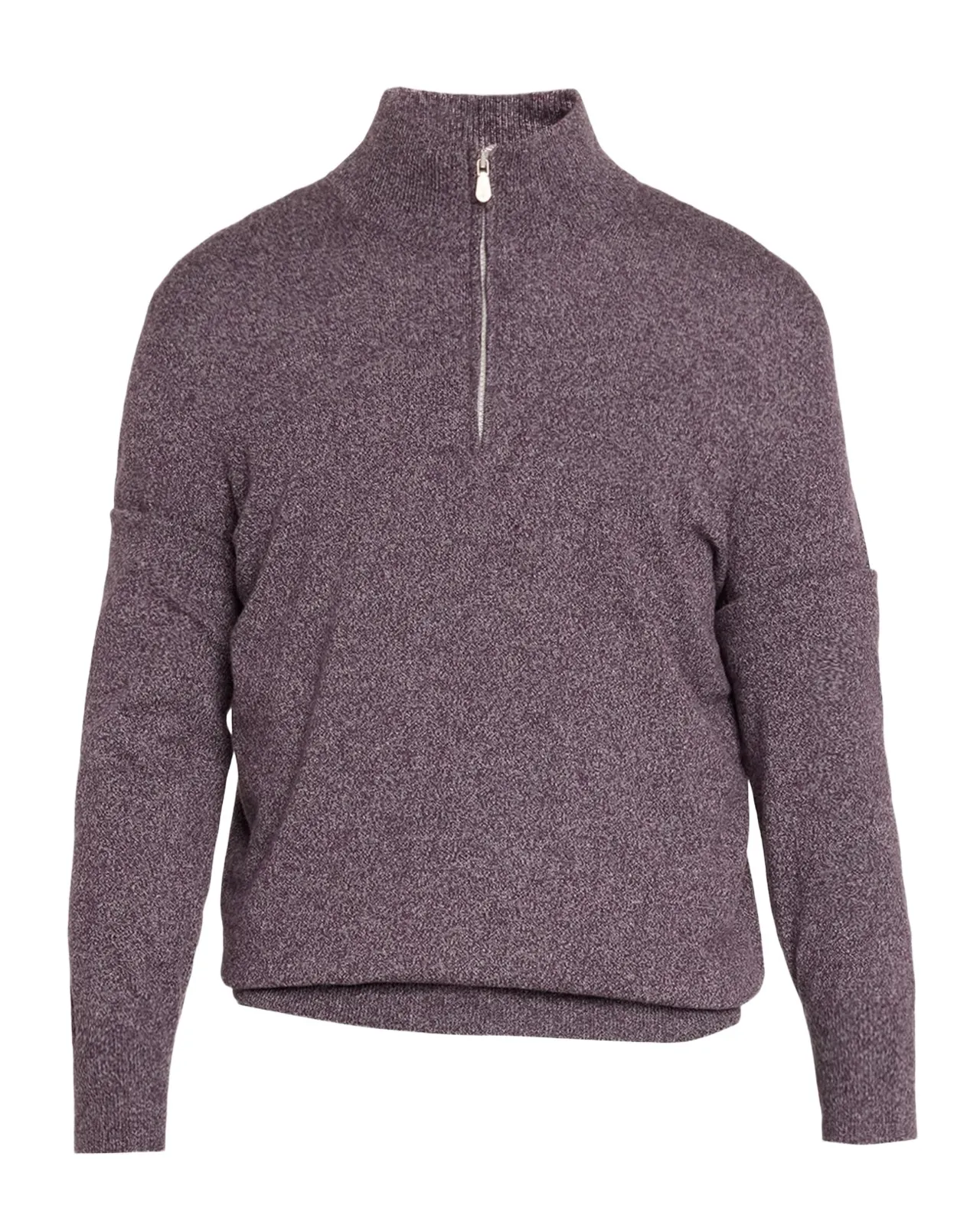 Brunello Cucinelli Men's Cashmere Mouline Quarter-Zip Sweater