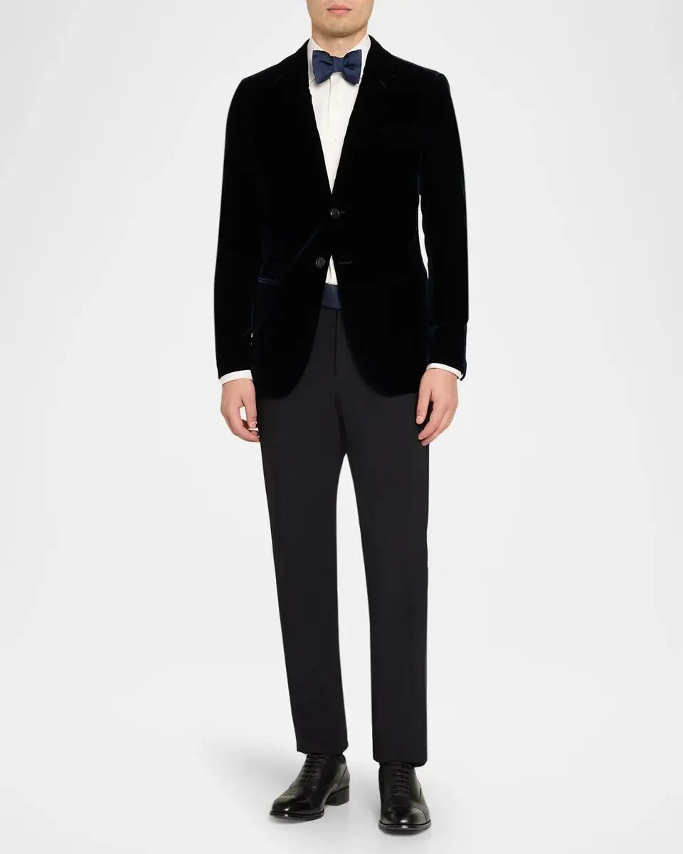 Giorgio Armani Men's Velvet Single-Breasted Velvet Dinner Jacket | Thumbnail 2 Giorgio Armani Men's Velvet Single-Breasted Velvet Dinner Jacket | Thumbnail 2