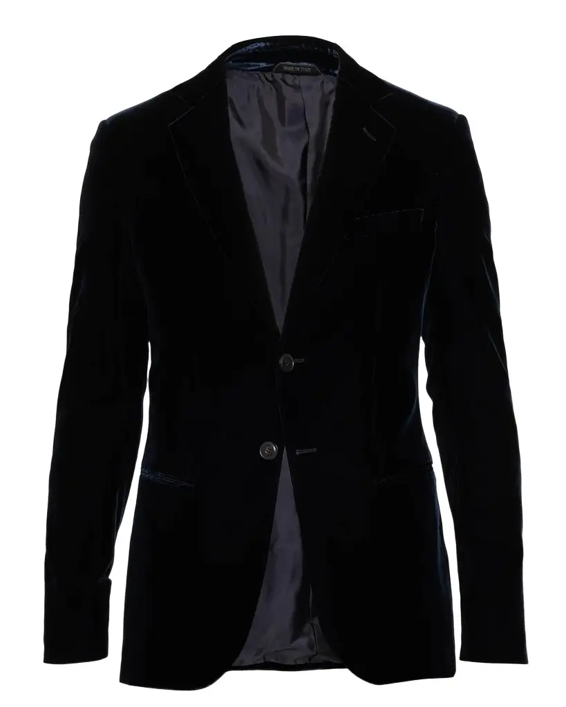 Giorgio Armani Men's Velvet Single-Breasted Velvet Dinner Jacket