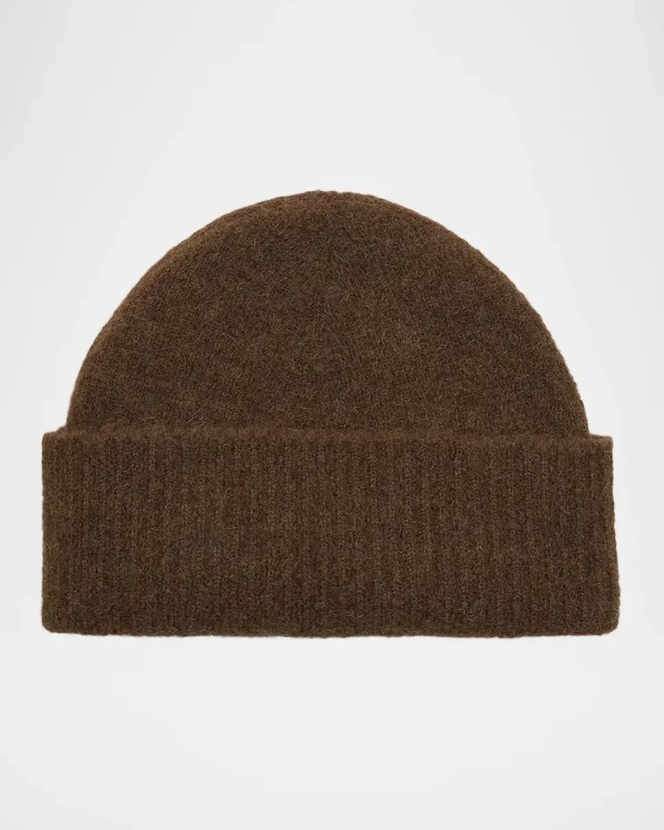 AMI PARIS Logo Alpaca-Blend Knit Beanie Hat | Thumbnail 2 AMI PARIS Logo Alpaca-Blend Knit Beanie Hat | Thumbnail 2