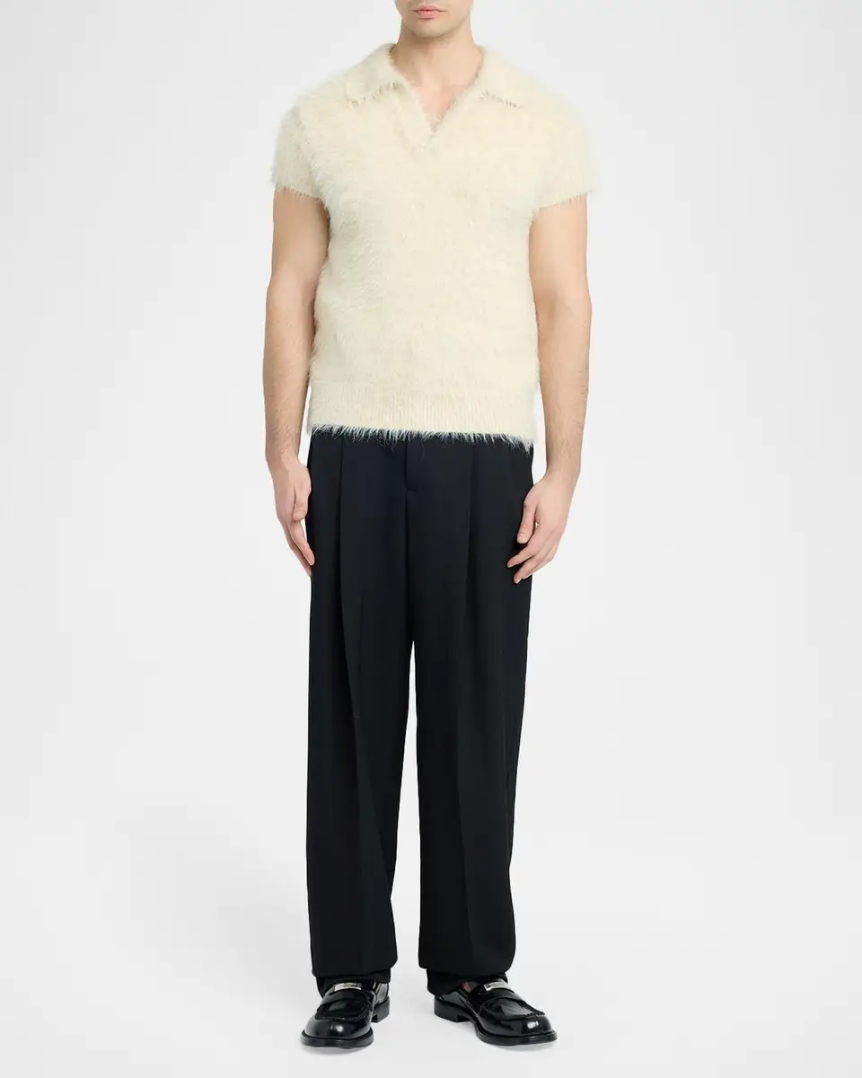 Dolce & Gabbana Men's Polo Short-Sleeve Sweater | Thumbnail 2