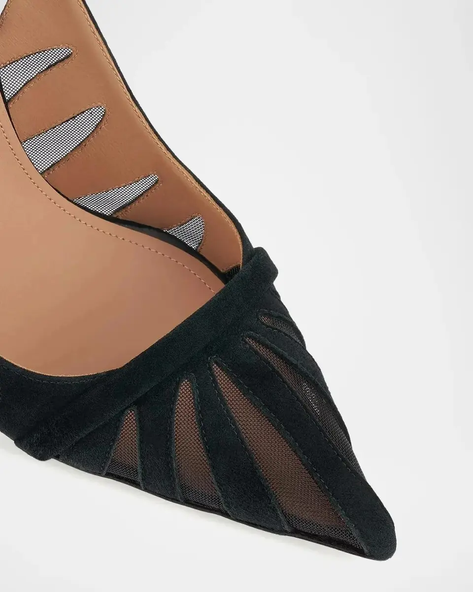 Malone Souliers Schiffer 90MM Slingback Pumps | Thumbnail 3